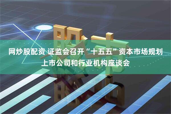 网炒股配资 证监会召开“十五五”资本市场规划上市公司和行业机构座谈会